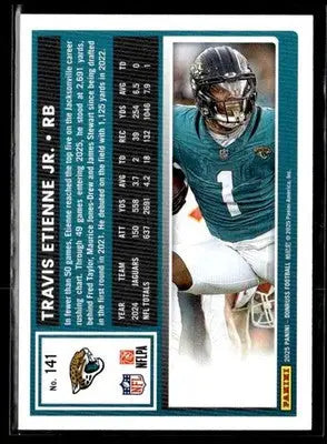 2025 Donruss #141 Travis Etienne Jr Silver Press Proof #130/199 - Football Card Single