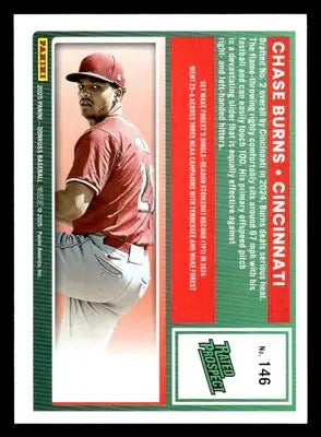 2025 Donruss #146 Chase Burns - Baseball Card Single