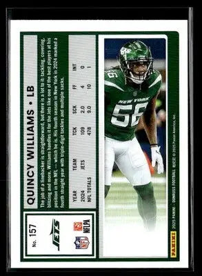 2025 Donruss #157 Quincy Williams - Football Card Single