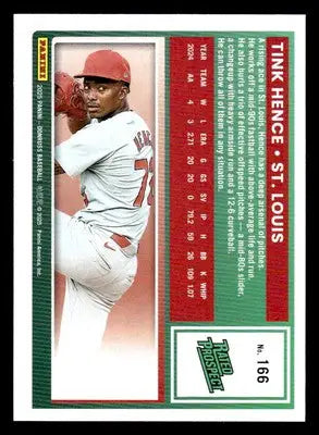 2025 Donruss #166 Tink Hence - Baseball Card Single