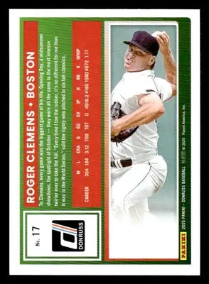 2025 Donruss #17 Roger Clemens - Baseball Card Single