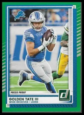 2025 Donruss #174 Golden Tate III Press Proofs Green