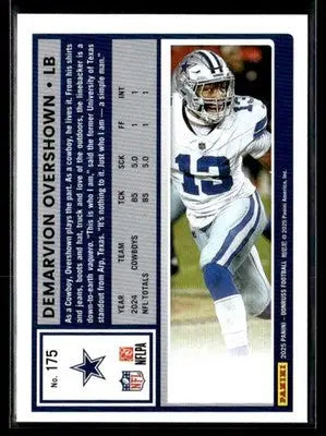2025 Donruss #175 Demarvion Overshown - Football Card Single