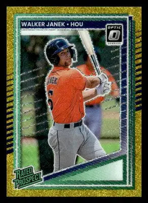 2025 Donruss #176 Walker Janek Optic Gold Glitter - #1/5 - Baseball Card Single