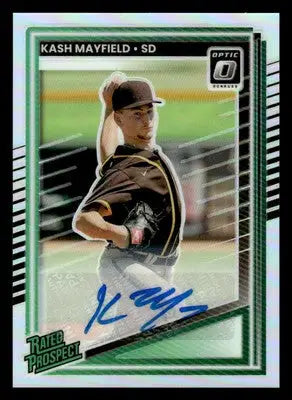 2025 Donruss #183 Kash Mayfield Optic Holo Signatures - Baseball Card Single