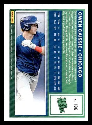 2025 Donruss #186 Owen Caissie - Baseball Card Single