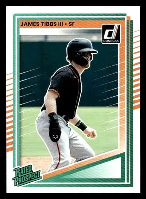 2025 Donruss #187 James Tibbs III - Baseball Card Single