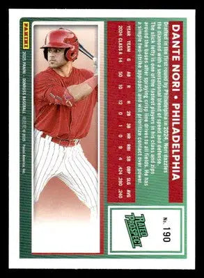 2025 Donruss #190 Dante Nori Holo - Baseball Card Single