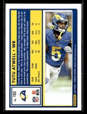 2025 Donruss #192 Tutu Atwell - Football Card Single