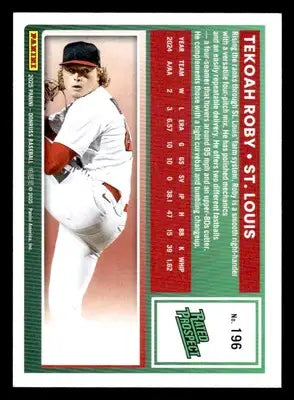 2025 Donruss #196 Tekoah Roby - Baseball Card Single
