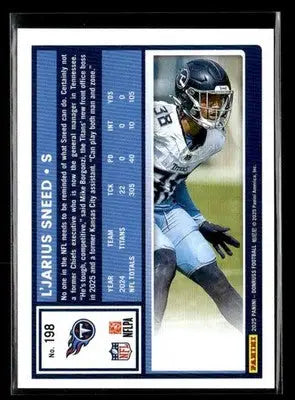 2025 Donruss #198 L’Jarius Sneed - Football Card Single
