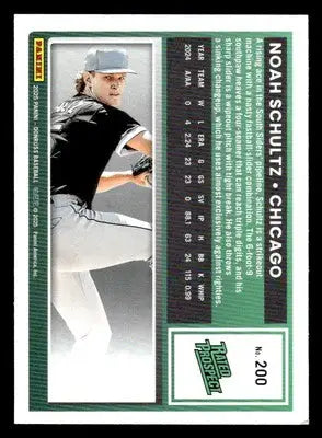 2025 Donruss #200 Noah Schultz Holo - Baseball Card Single