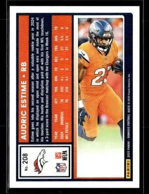 2025 Donruss #208 Audric Estime - Football Card Single
