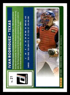 2025 Donruss #21 Ivan Rodriguez - Baseball Card Single