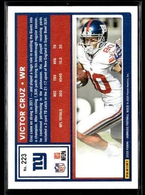 2025 Donruss #223 Victor Cruz - Football Card Single