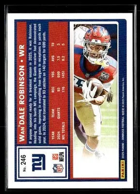2025 Donruss #246 Wan’Dale Robinson - Football Card Single
