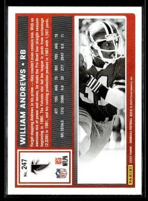 2025 Donruss #247 William Andrews - Football Card Single