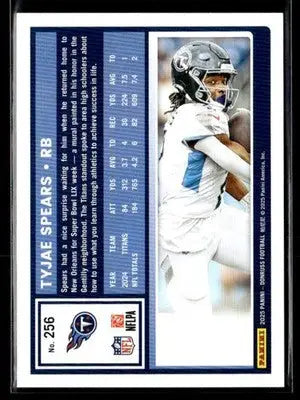2025 Donruss #256 Tyjae Spears - Football Card Single