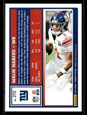2025 Donruss #273 Malik Nabers - Football Card Single