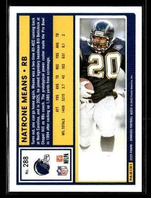 2025 Donruss #288 Natrone Means - Football Card Single