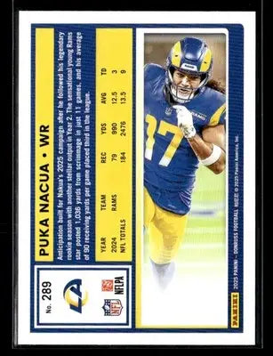 2025 Donruss #289 Puka Nacua Los Angeles Rams - Football Card Single