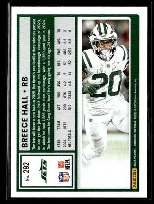 2025 Donruss #292 Breece Hall Press Proof Red - Football Card Single
