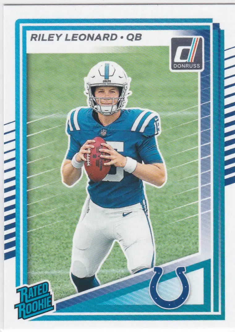 2025 Donruss #341 Riley Leonard Rated Rookie Indianapolis Colts - Football Card Single