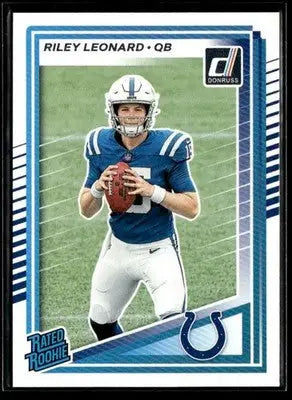2025 Donruss #341 Riley Leonard Rated Rookies RC Indianapolis Colts - Football Card Single