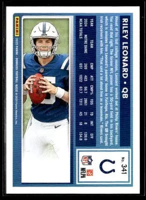 2025 Donruss #341 Riley Leonard Rated Rookies RC Indianapolis Colts - Football Card Single