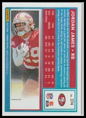 2025 Donruss #374 Jordan James Optic Rated Rookies Preview Pink Prizm