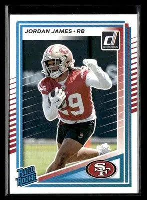 2025 Donruss #374 Jordan James Rated Rookie - Football Card Single