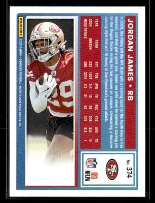2025 Donruss #374 Jordan James Rated Rookie - Football Card Single