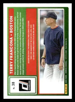 2025 Donruss #38 Terry Francona - Baseball Card Single