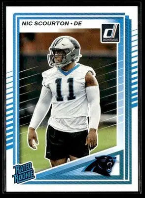 2025 Donruss #383 Nic Scourton Rated Rookies RC Carolina Panthers - Football Card Single