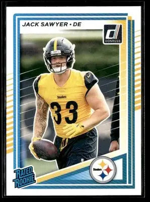 2025 Donruss #390 Jack Sawyer Rated Rookies - Football Card Single