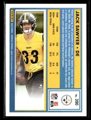 2025 Donruss #390 Jack Sawyer Rated Rookies - Football Card Single