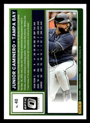 2025 Donruss #40 Junior Caminero Optic - Baseball Card Single