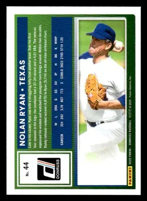 2025 Donruss #44 Nolan Ryan - Baseball Card Single
