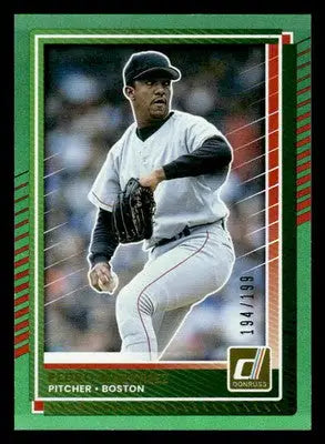 2025 Donruss #45 Pedro Martinez Green - #194/199 - Baseball Card Single