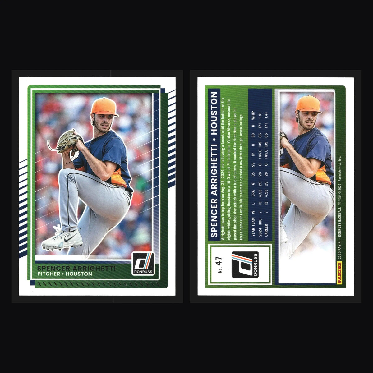 2025 Donruss #47 Spencer Arrighetti Houston Astros - Baseball Card Single