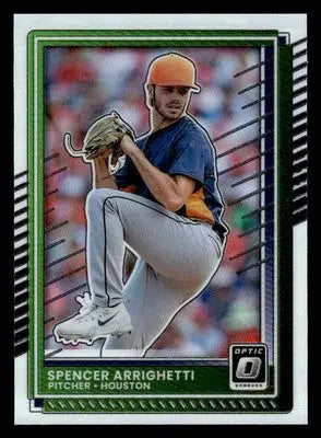 2025 Donruss #47 Spencer Arrighetti Optic - Baseball Card Single