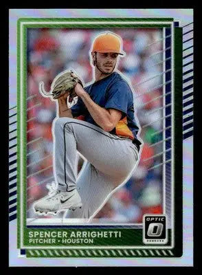 2025 Donruss #47 Spencer Arrighetti Optic Holo - Baseball Card Single