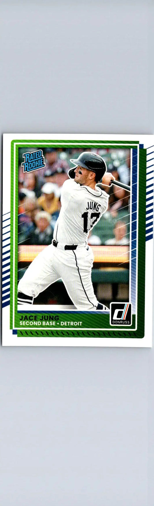 Baseball card of Jace Jung of the Detroit Tigers from 2025 Donruss #52