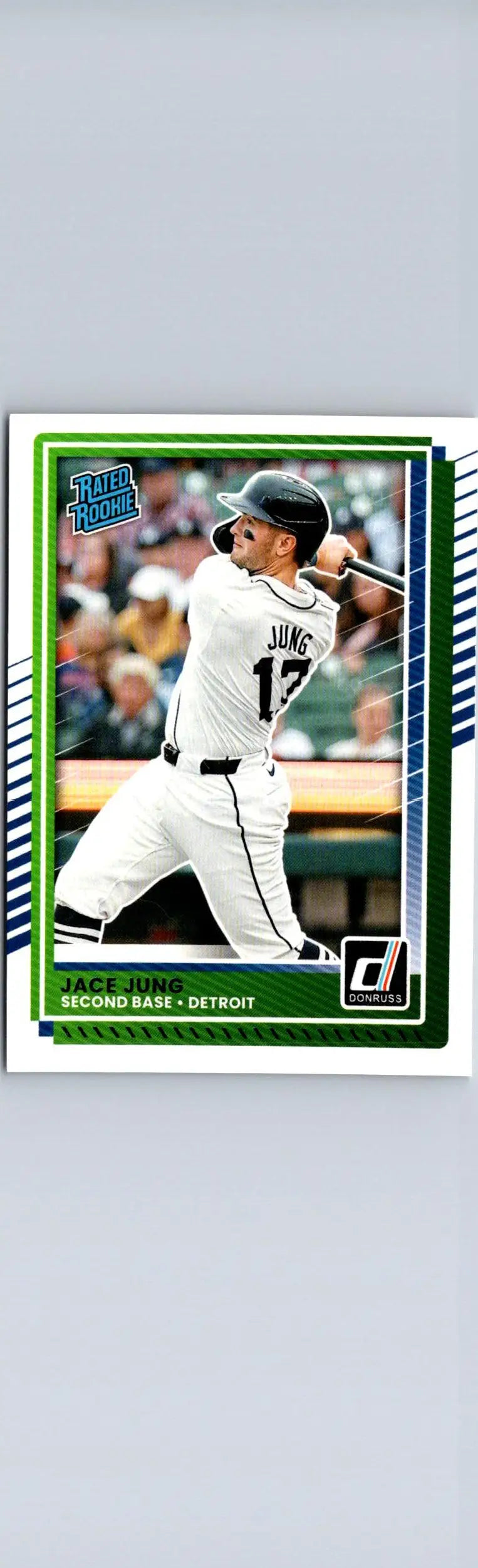 Baseball card of Jace Jung of the Detroit Tigers from 2025 Donruss #52