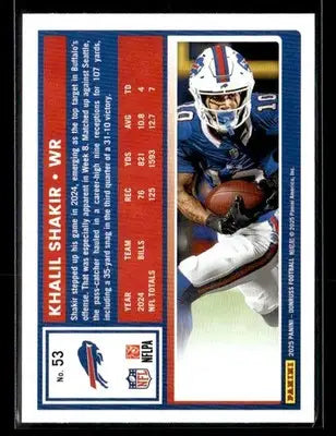 2025 Donruss #53 Khalil Shakir - Football Card Single