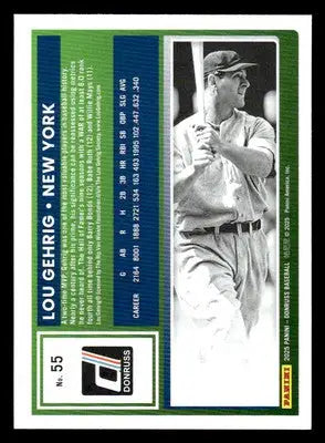 2025 Donruss #55 Lou Gehrig - Baseball Card Single