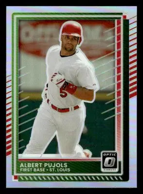 2025 Donruss #6 Albert Pujols Optic Holo - Baseball Card Single