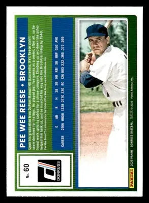 2025 Donruss #60 Pee Wee Reese - Baseball Card Single