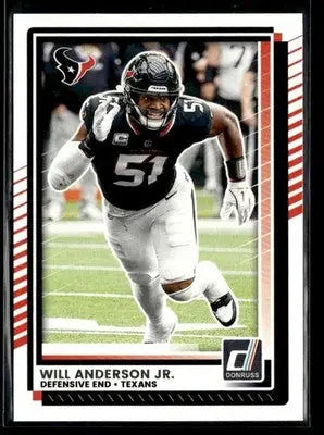 2025 Donruss #62 Will Anderson - Football Card Single