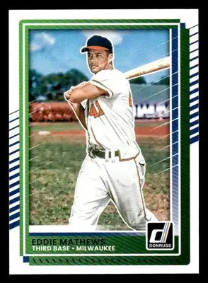 2025 Donruss #67 Eddie Mathews - Baseball Card Single